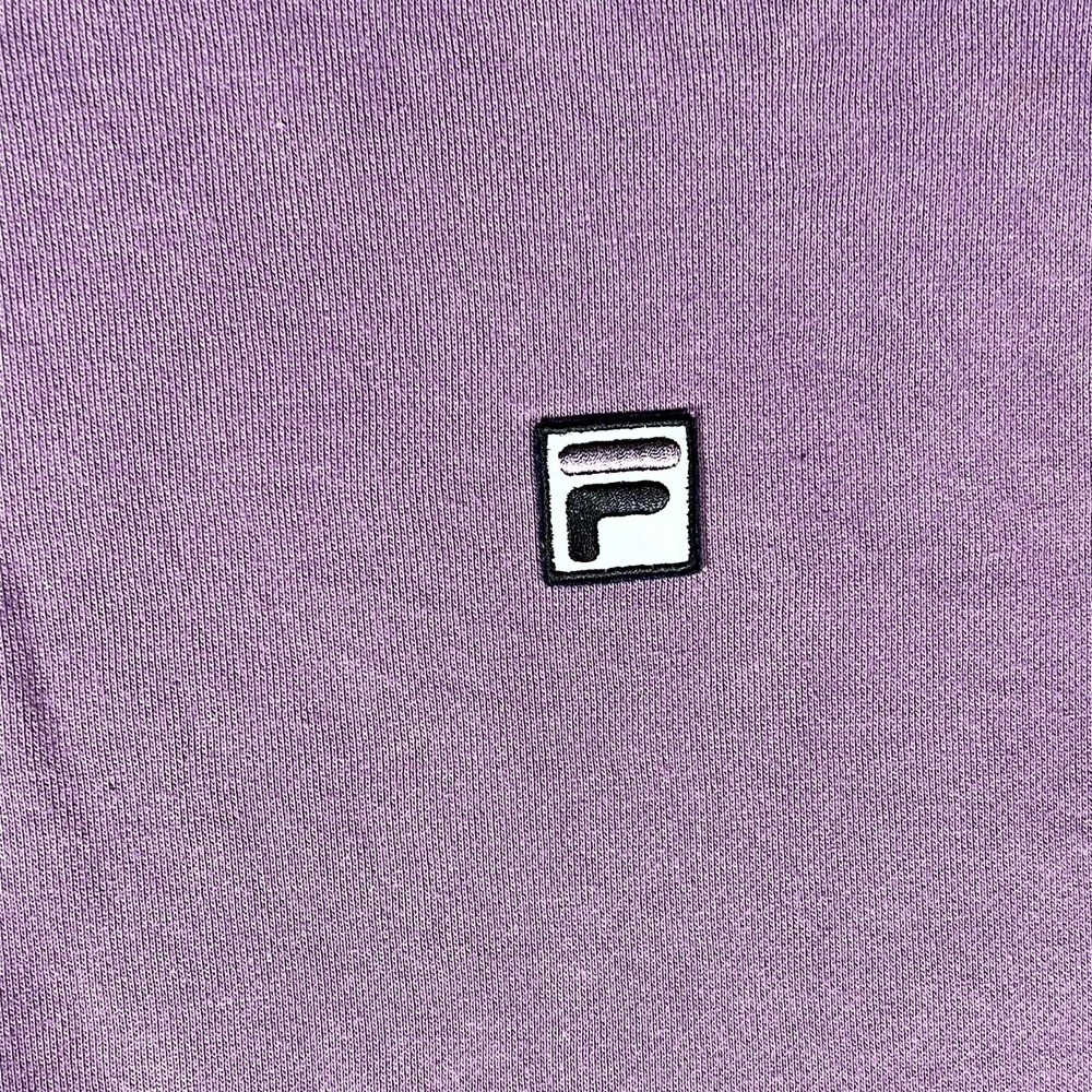 Fila Sweatshirt Mens‎ XL Purple Striped Trim Logo Long Sleeve Crew Neck Pullover - Picture 6 of 9